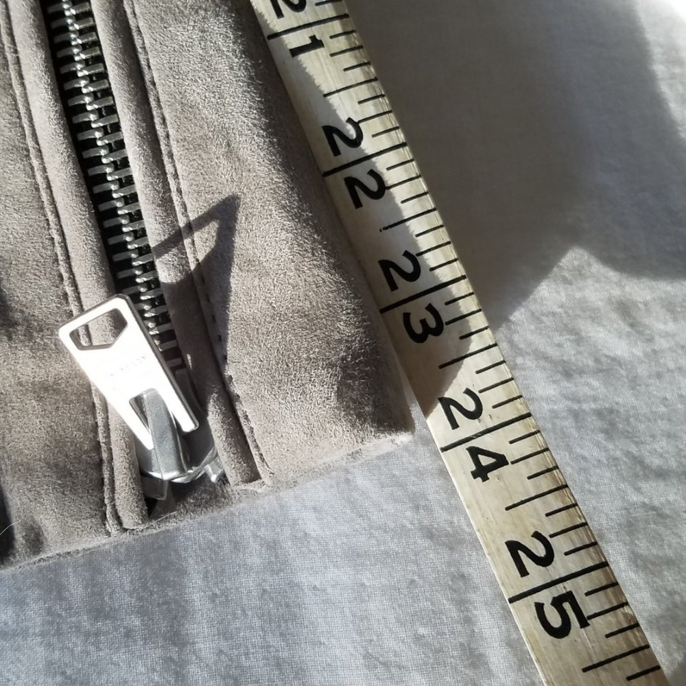 NWT All Saints Rosen suede biker jacket, US sz 2 - Picture 12 of 15